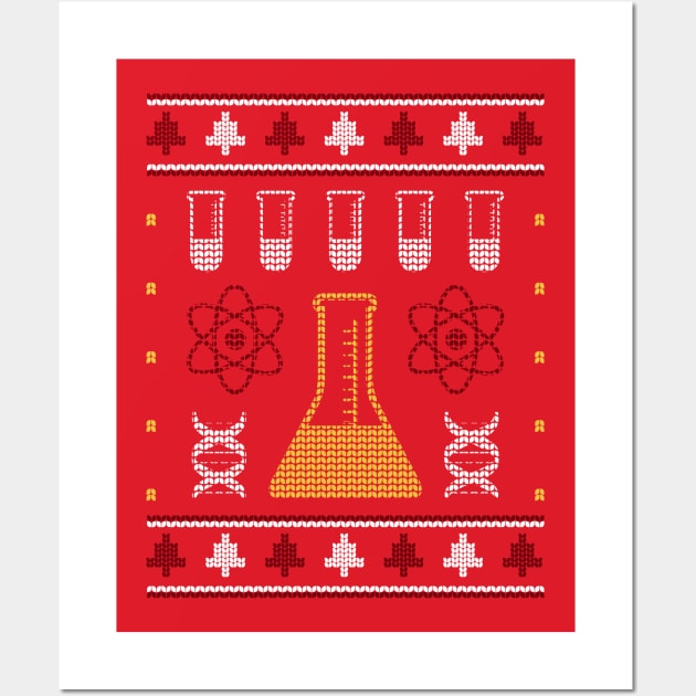 Chemistry Ugly Christmas Sweater Style Wall Art by SLAG_Creative